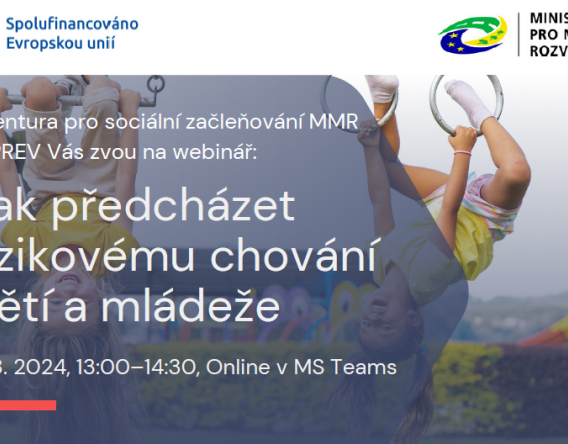 Webinář "Jak předcházet rizikovému chování dětí a mládeže"
