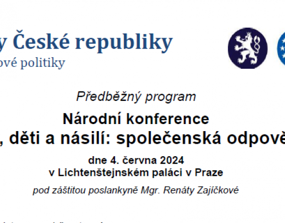 Národní konference Alkohol, děti a násilí: společenská odpovědnost