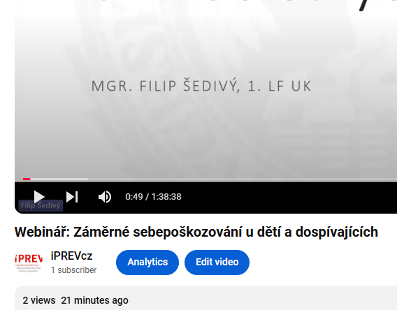 Materiál ke stažení: Záměrné sebepoškozování u dětí a mladistvých