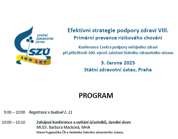 Konference Centra podpory veřejného zdraví